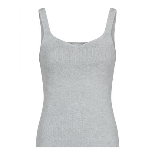 Neo Noir Hanora Knit Top, Light Grey Melange, 42