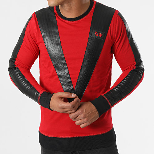 Sweat Crewneck MJ Noir Rouge Réversible