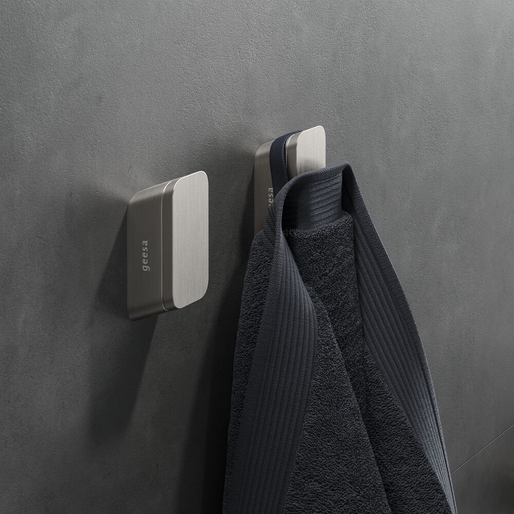 Geesa Shift handdoekhaak RVS geborsteld