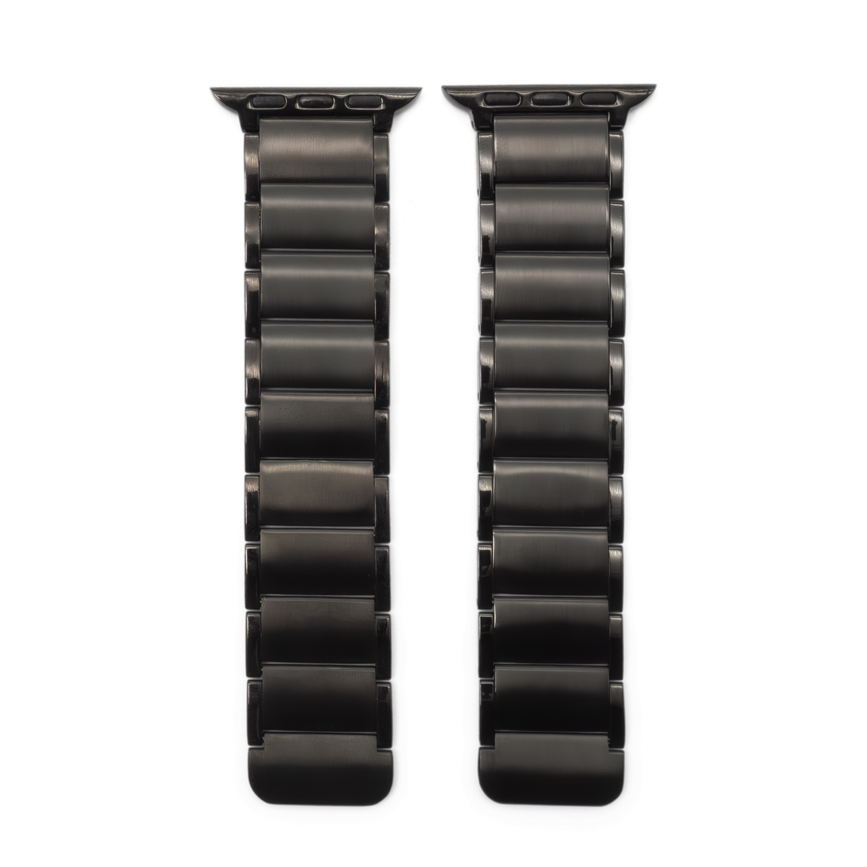 Apple Watch (42/41/40/38 mm) Edelstahl Armband mit Magnetverschluss (Gelenkumfang: 170-210 mm) - Schwarz