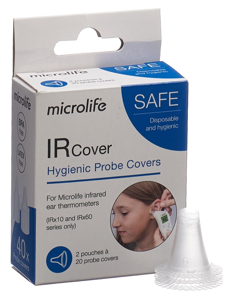 Microlife Ersatzschutzkappen IR 210 40 Stk
