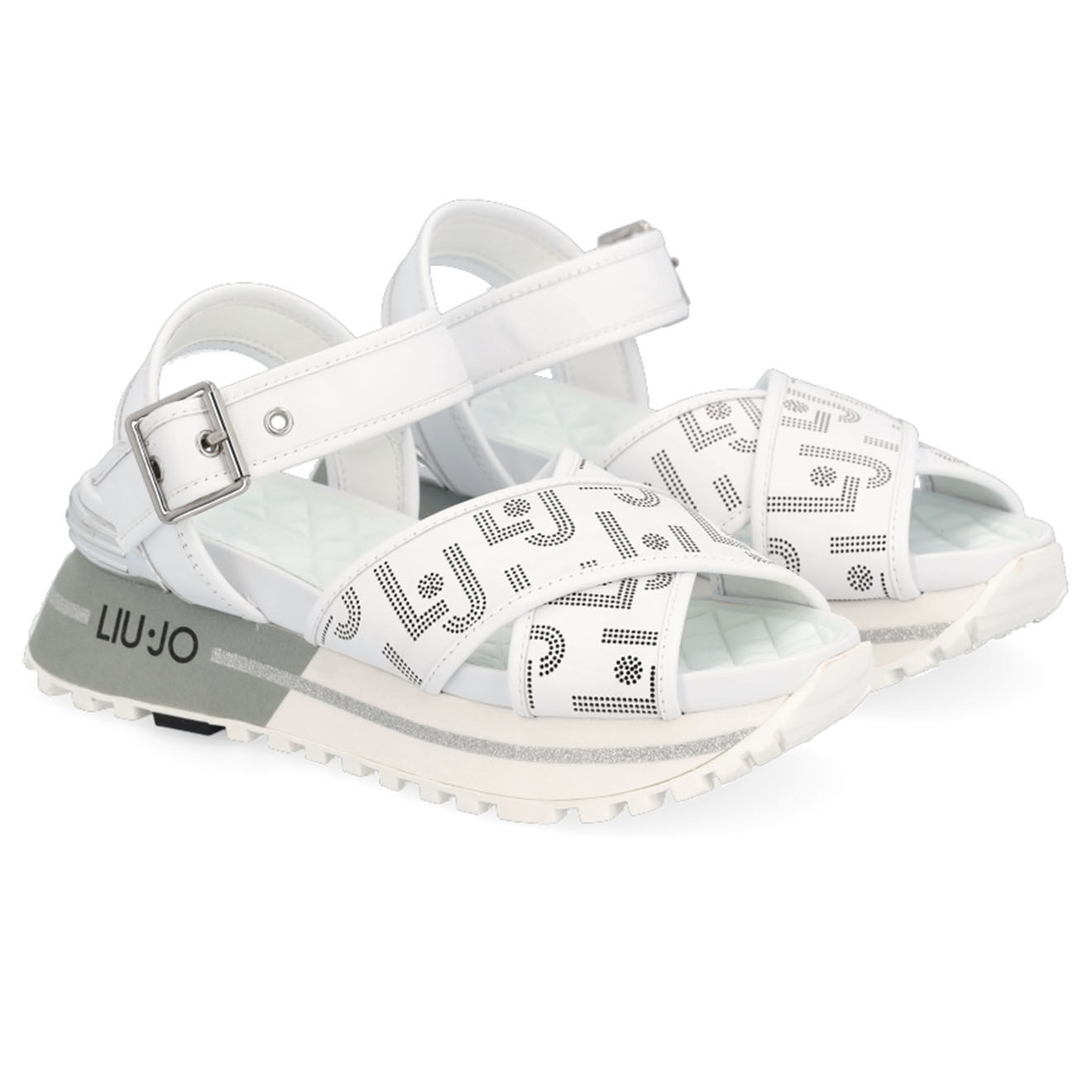 Liu-Jo Sandales en Cuir Peran blanches