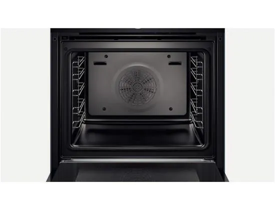 Bosch Serie | 8 HSG636BB1 - Ovn - med dampfunktion - til indbygning - niche - bredde: 56 cm - dybde: 55 cm - højde: 58.5 cm - med selv-rengøring - Klasse A  - sort