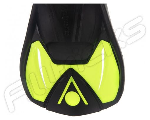 Paire de palmes Aquasphere Microfin Noir Jaune Enfant