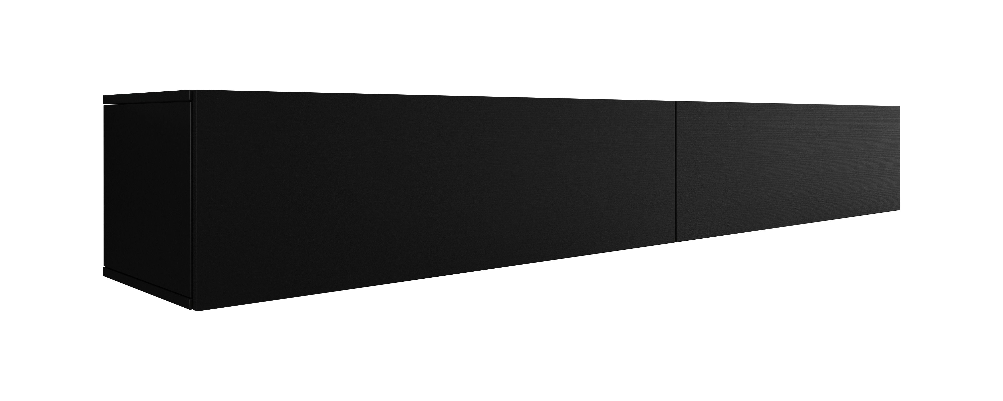 Flame - TV-Meubel - Mat zwart - 200 cm