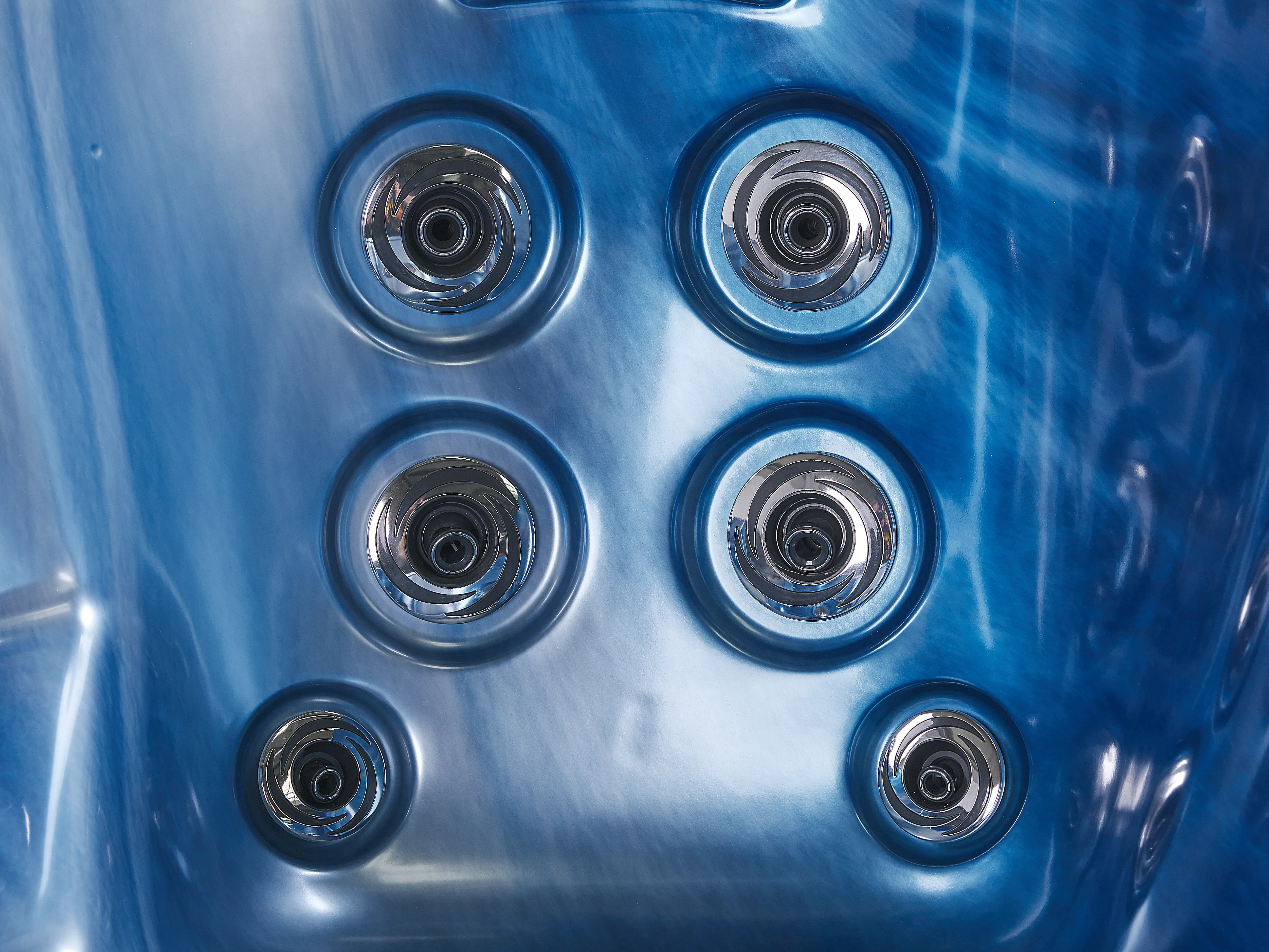 Buiten hottub met LED ARCELIA Blauw