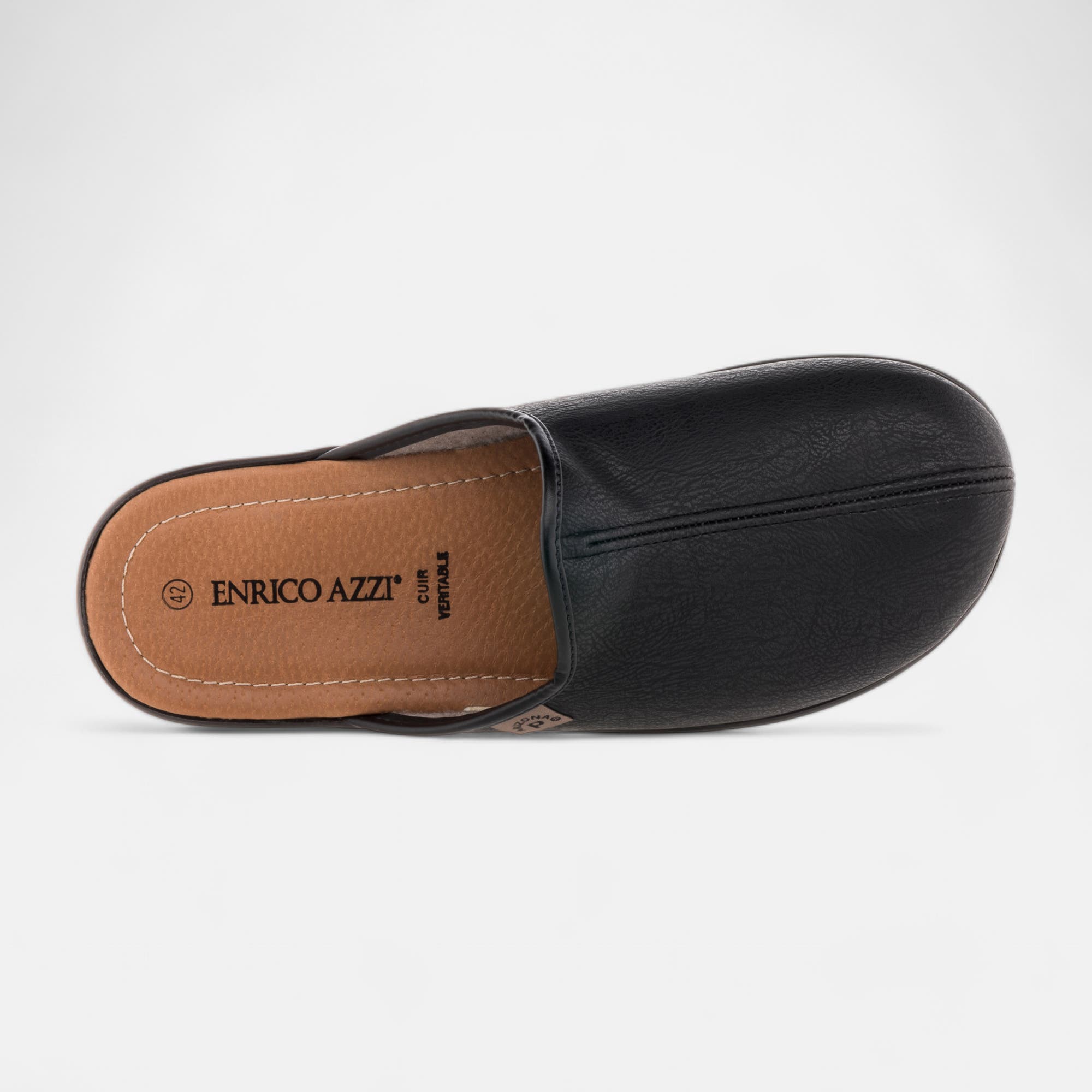 Pantoufles mules Homme marron
