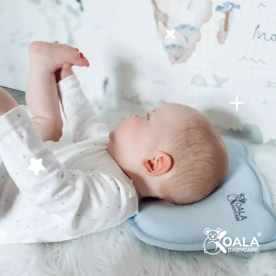 KOALA BABYCARE® Kopfkissen für Säuglinge, ab 0 Monate blau