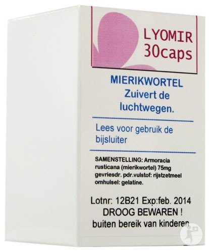 Lyomir Complément Alimentaire À Base De Racine De Raifort 30 Capsules