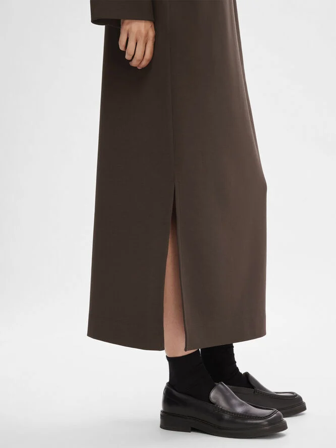 Selected Femme SLFJANE LS ANKLE DRESS Java