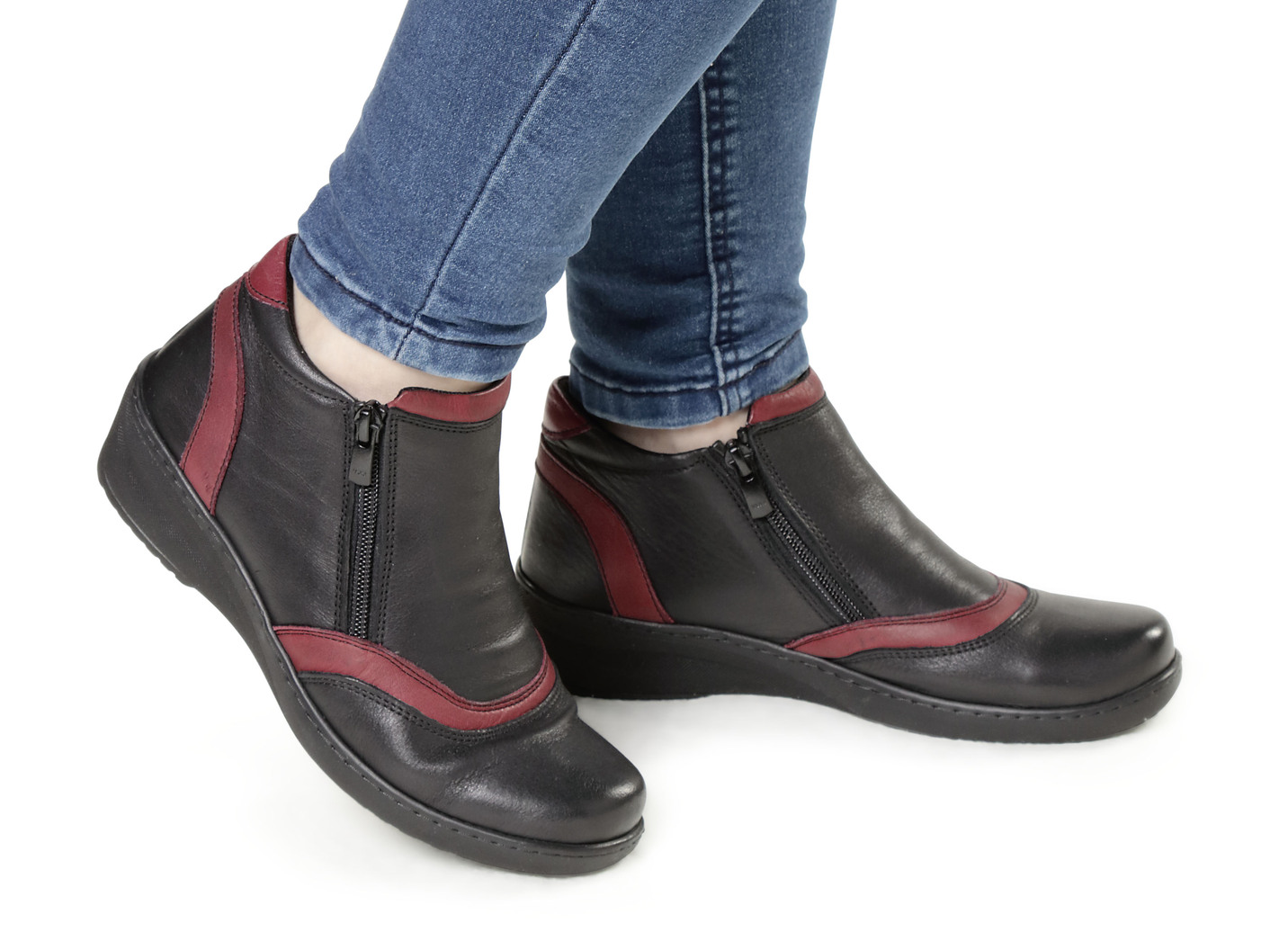 Gemini Stiefelette mit Seitenreißverschlüssen