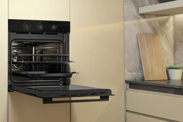 Whirlpool OMK38HU0B - Ovn - til indbygning - niche - bredde: 56 cm - dybde: 56 cm - højde: 58.3 cm - med selv-rengøring - Klasse A - sort
