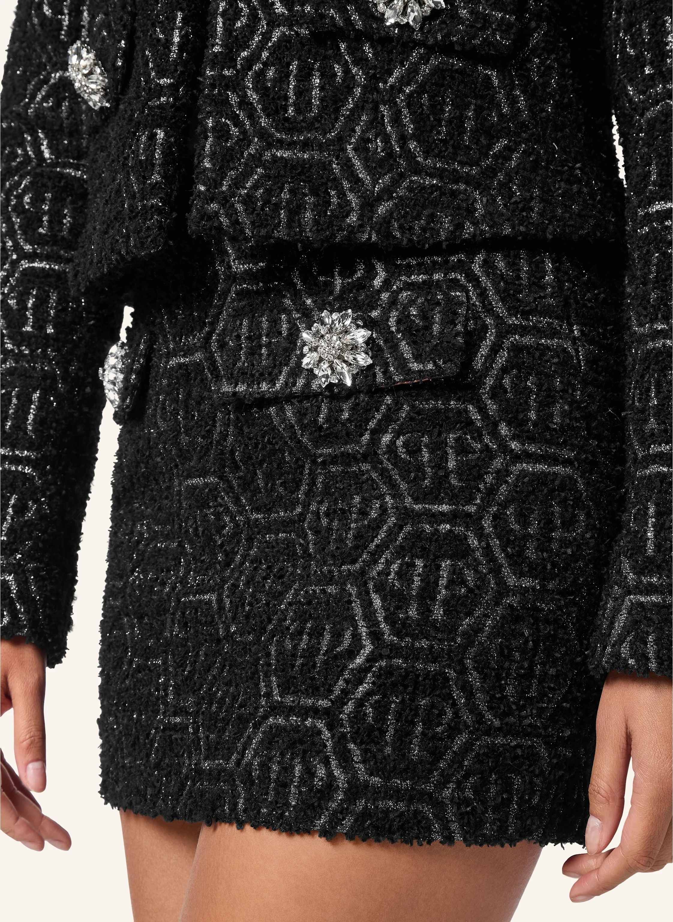 PHILIPP PLEIN Tweed-Minirock MONOGRAM