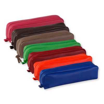 Clairefontaine - Trousse rectangulaire - cuir teinté - disponible dans différentes couleurs