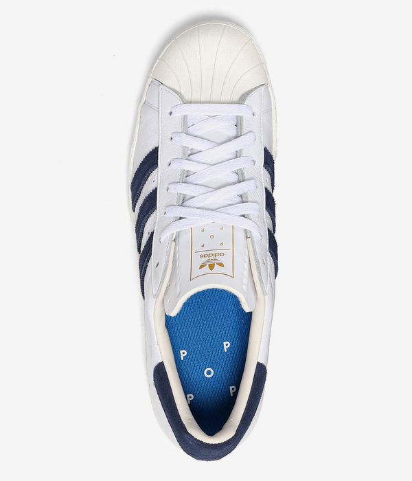 adidas x Pop Trading Company Superstar ADV Schuh (white collegiate navy)