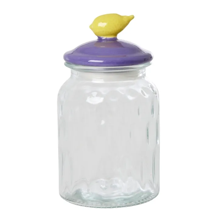 Rice Bocal en verre Citron | Violet