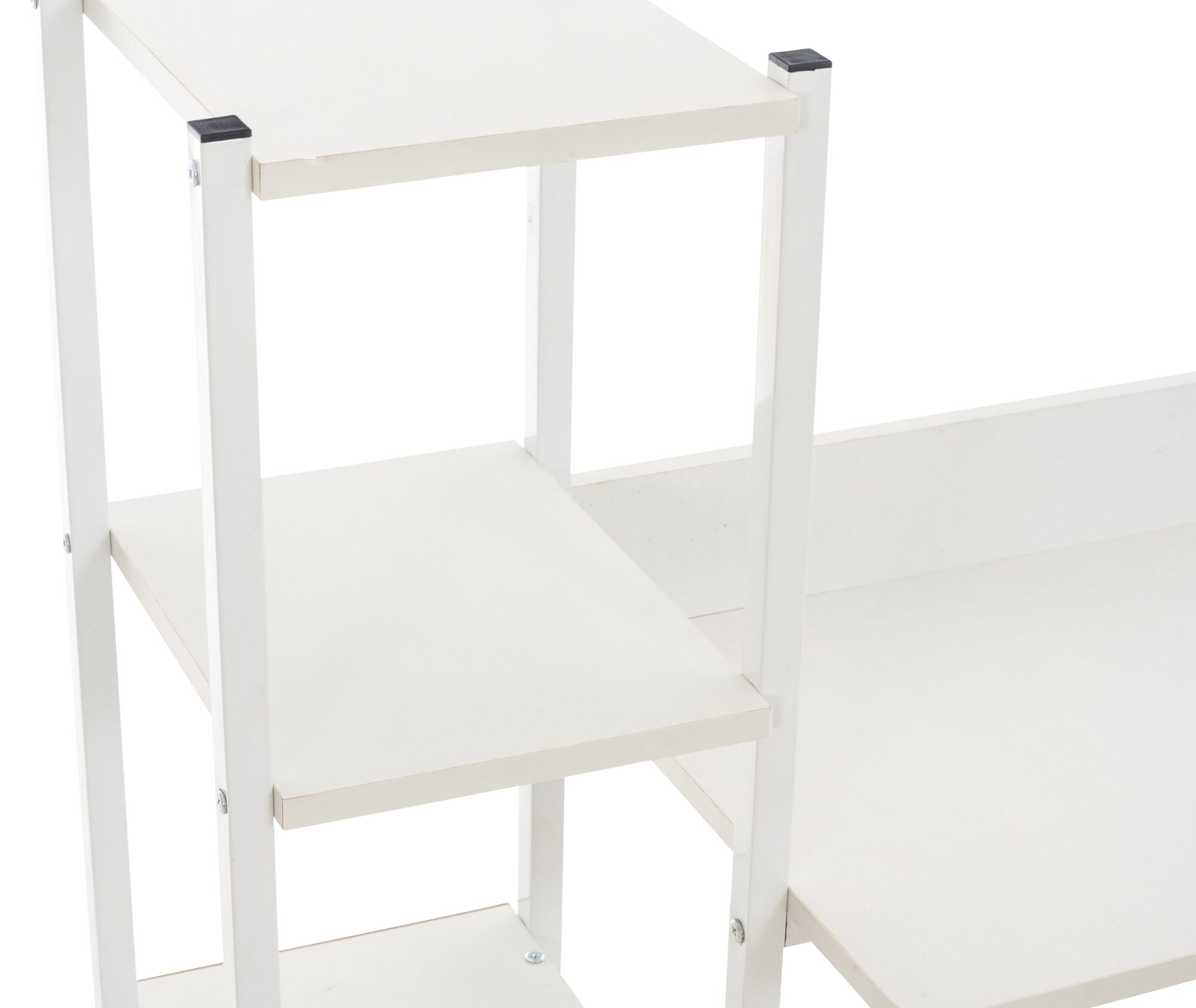CLP Schreibtisch Widnes I Bürotisch Mit Regal Und Stauraum I Computertisch Mit Schubladen I Laptoptisch Im Industrial Look