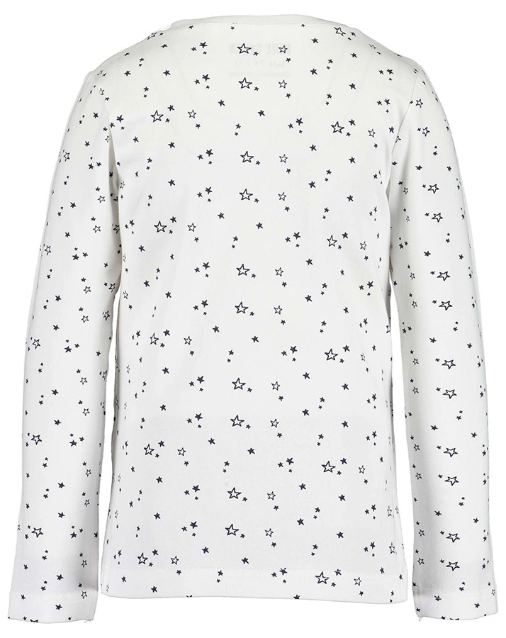 Langarmshirt COSMIC LOVE – STARS AOP in weiß