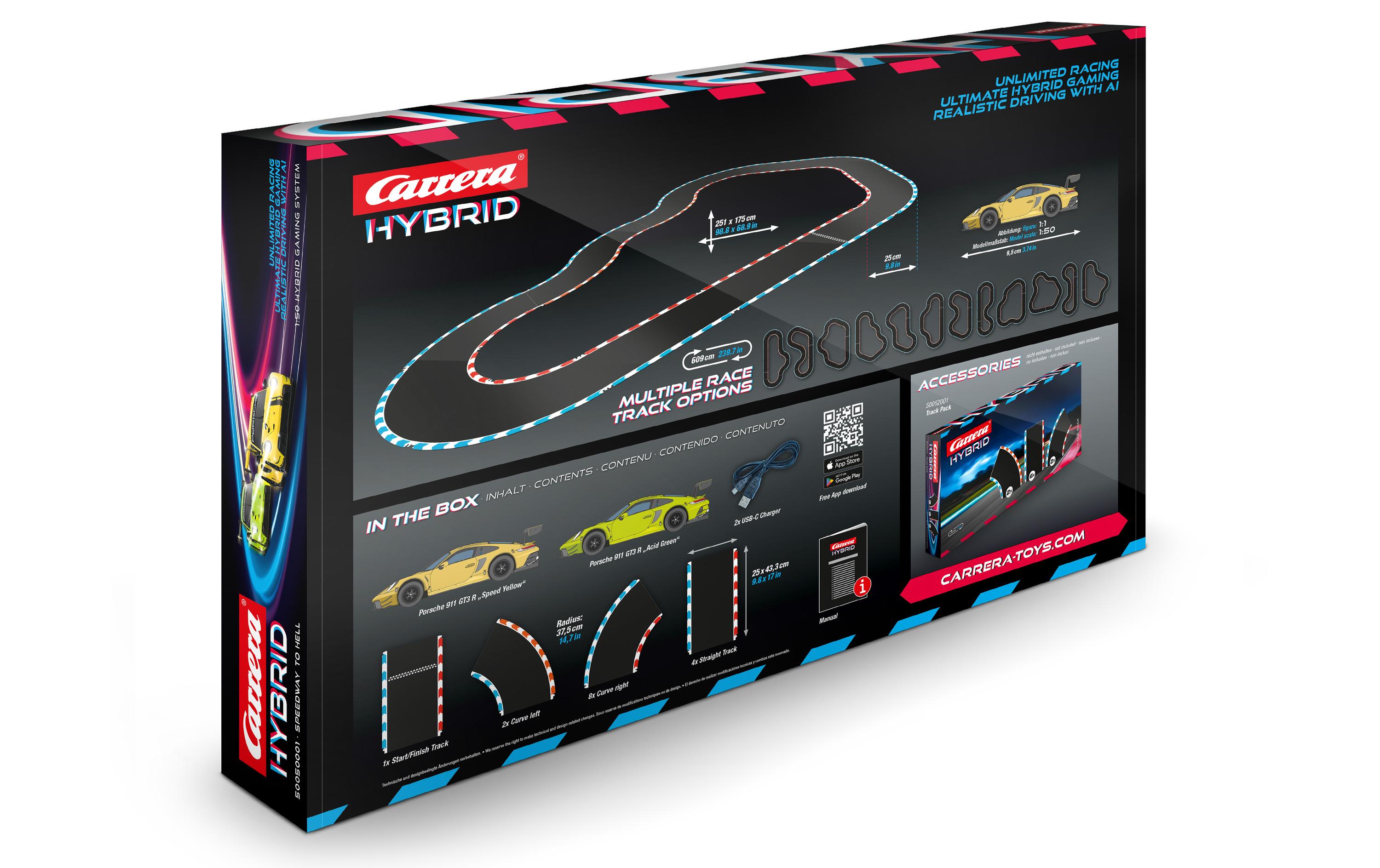 Rennbahnauto Speedway to Hell – Hybrid Set<br>Dynamisches Rennwagen-Spielset