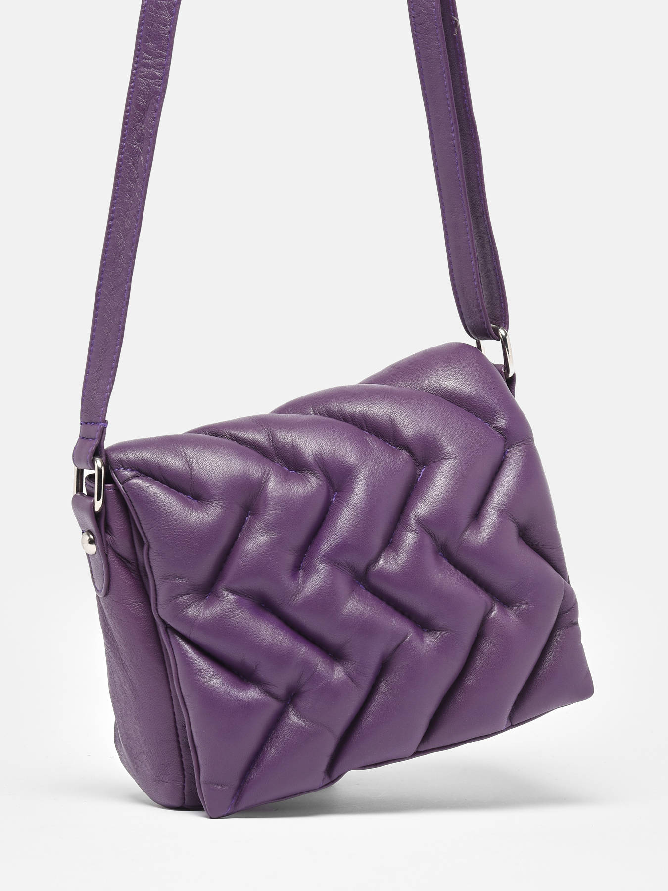 Sac bandoulire Plum cuir BASILIC PEPPER