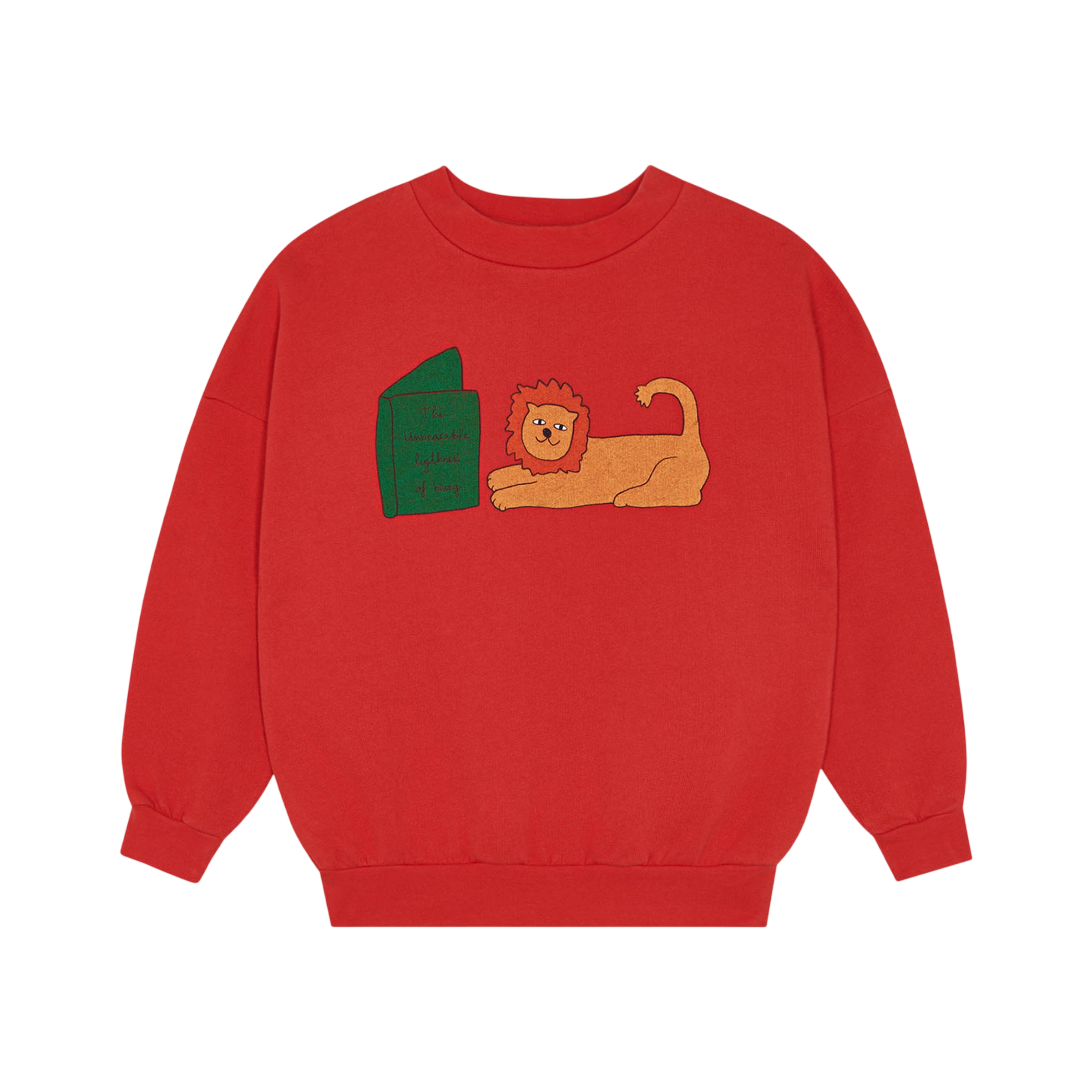 Sweatshirt Reading Lion Red