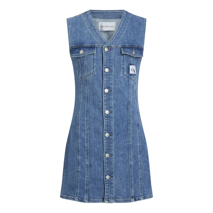 Calvin Klein Sleeveless Denim Jurk Dames