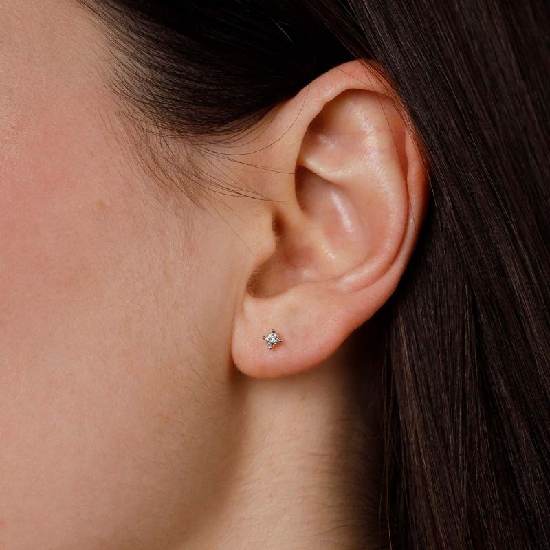 Boucles d'oreilles Or Jaune et Diamant
