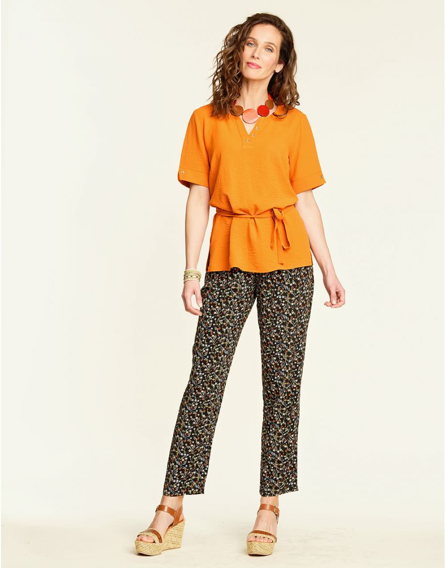 Blouse habillée ocre