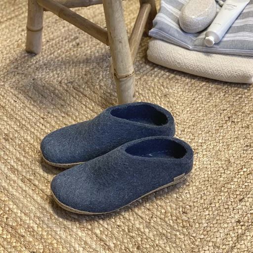 Glerups Slip-on Hjemmesko, Denim, 41
