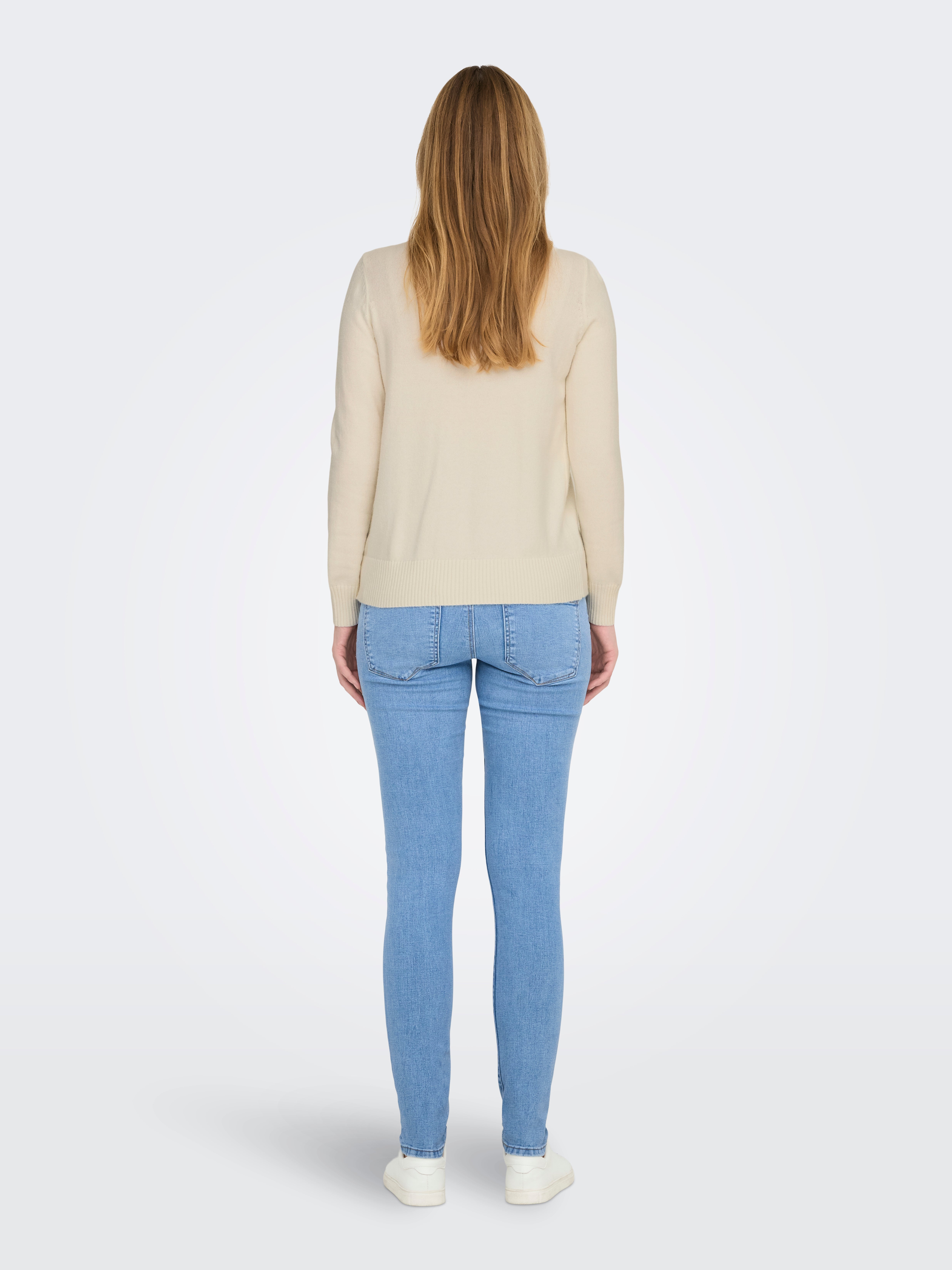 OLMCAPUCINE Strickpullover Cloud Dancer