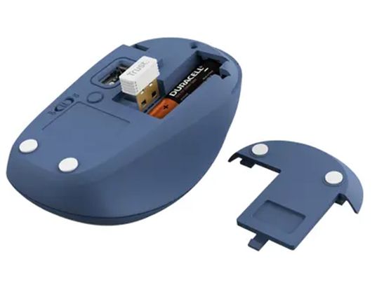 TRUST - Souris sans fil Yvi+ Compact Multi-Device Wireless Bleu - 25455