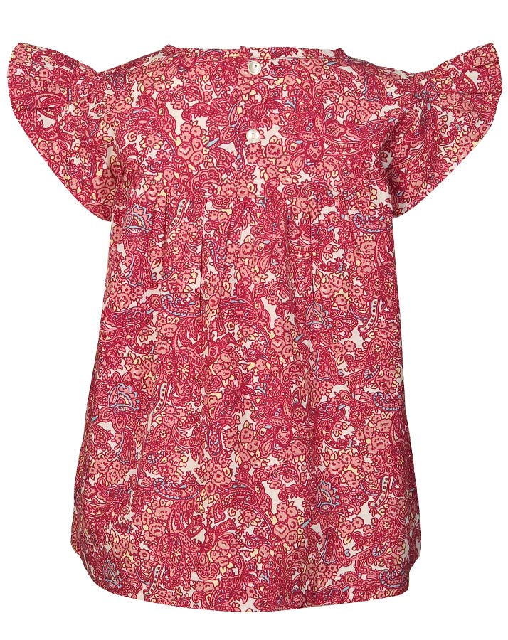 Shirt-Bluse TINY PAISLEY in bordeauxviolett