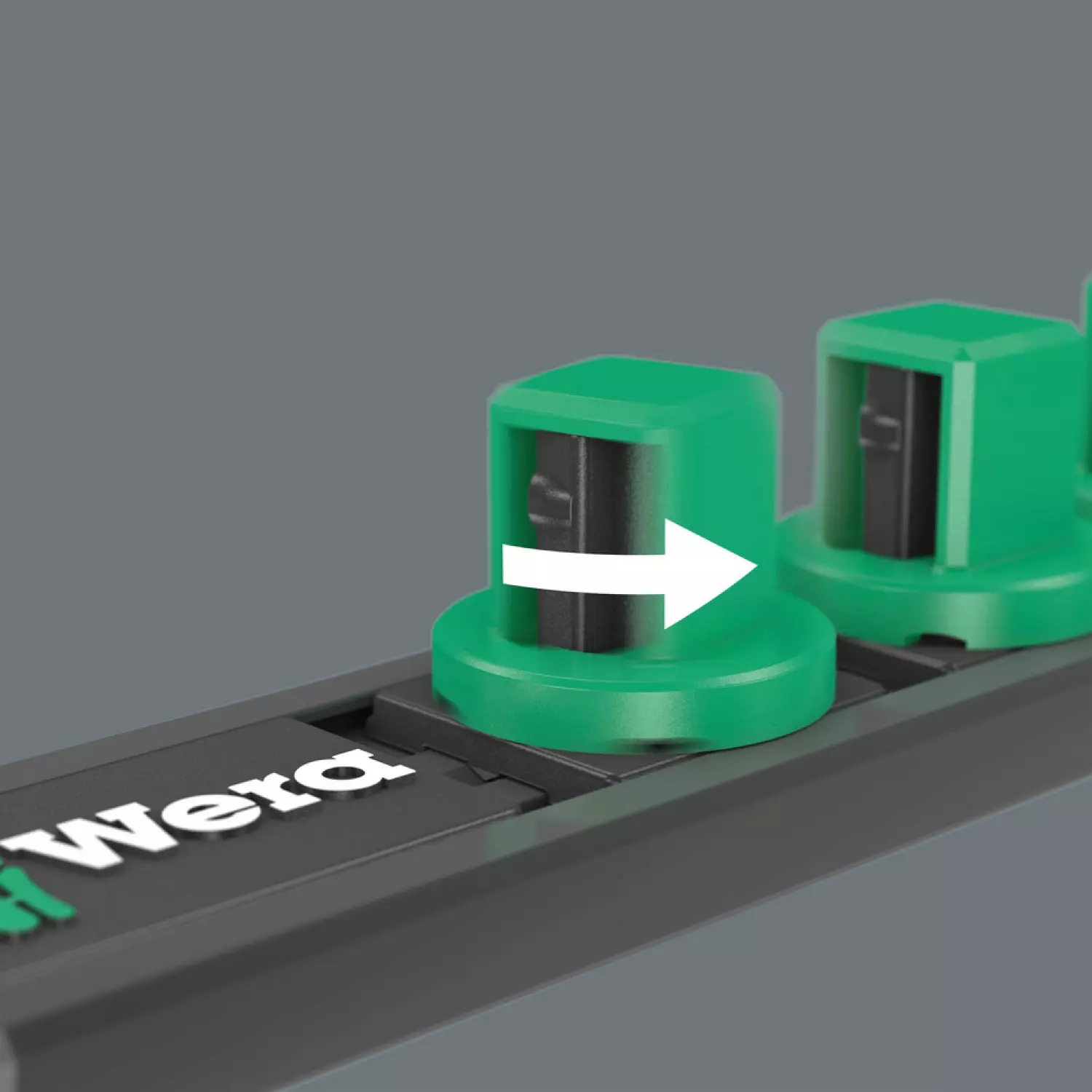 Wera 05005452001 9-delig 9608 Dop-magneetstrip B Impaktor inch 1 doppenset incl. houder