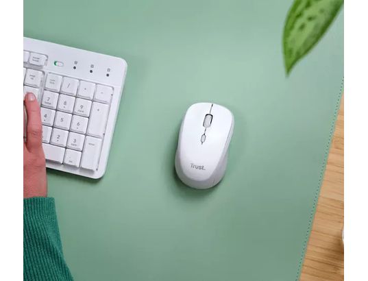 TRUST - Souris sans fil Yvi+ Compact Multi-Device Wireless Blanc - 25454
