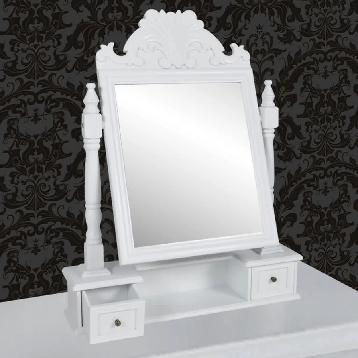 VidaXL Coiffeuse Miroir Pivotant MDF
