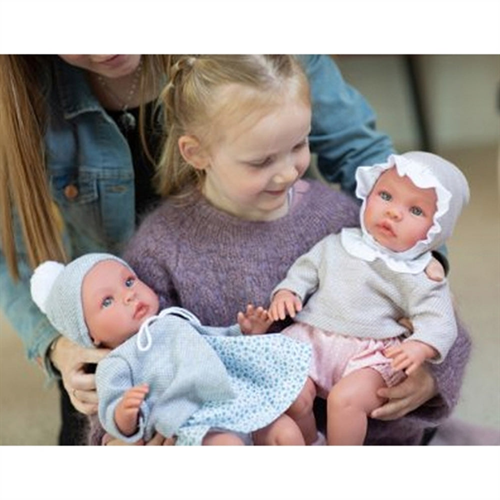 Køb Así Babydukke - Leonora Blue/Grey