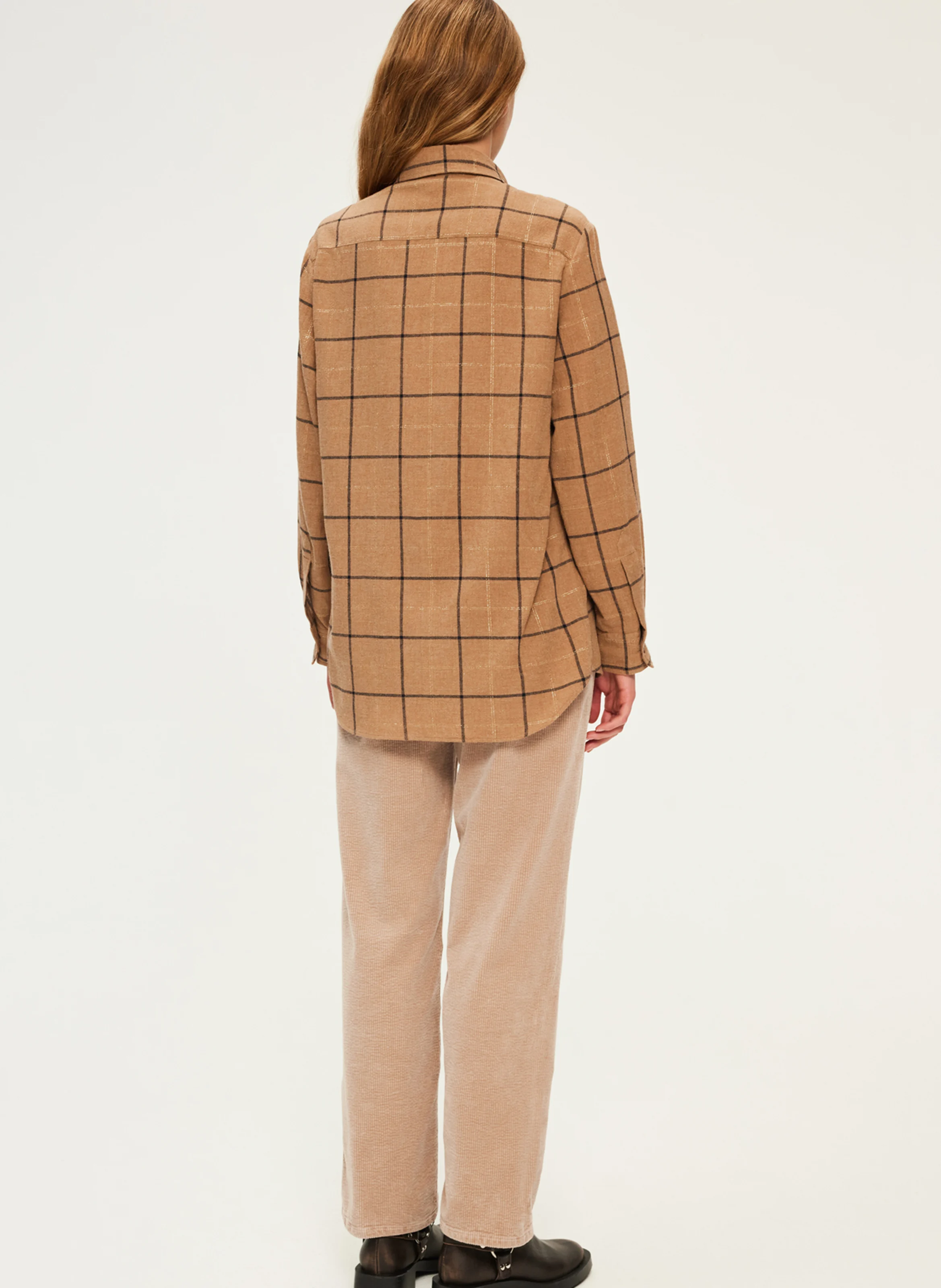 BEGONIE - Chemise droite à col classique| Marron