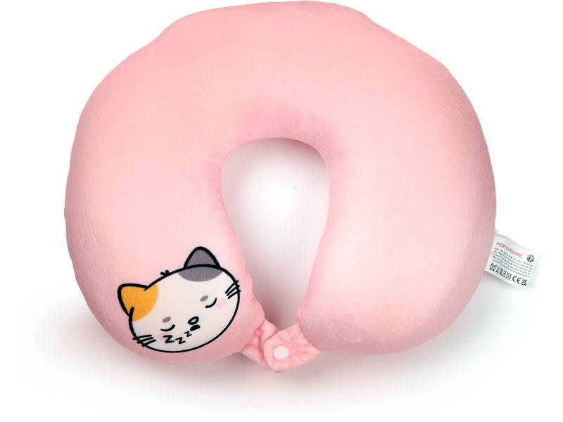 Sombo Reisekissen Plüsch 2 in 1 Katze Plüsch Memory Foam Reisekissen