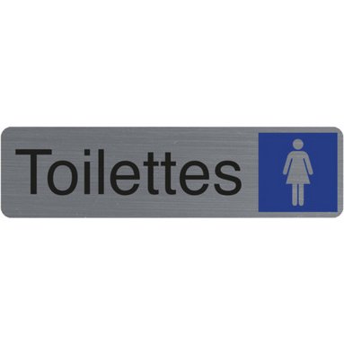 Plaque de signalisation 'Toilettes Dame'