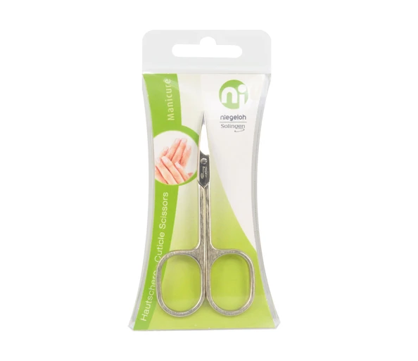 Niegeloh Basic Hautschere gebogen, vernickelt