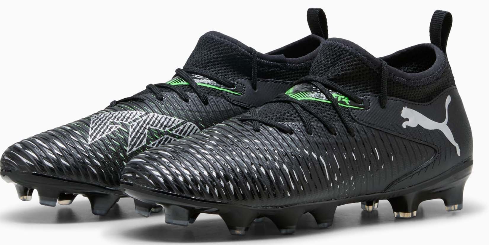 Future 8 Match FG/AG Junior PUMA Black/PUMA Silver/Fluo Green