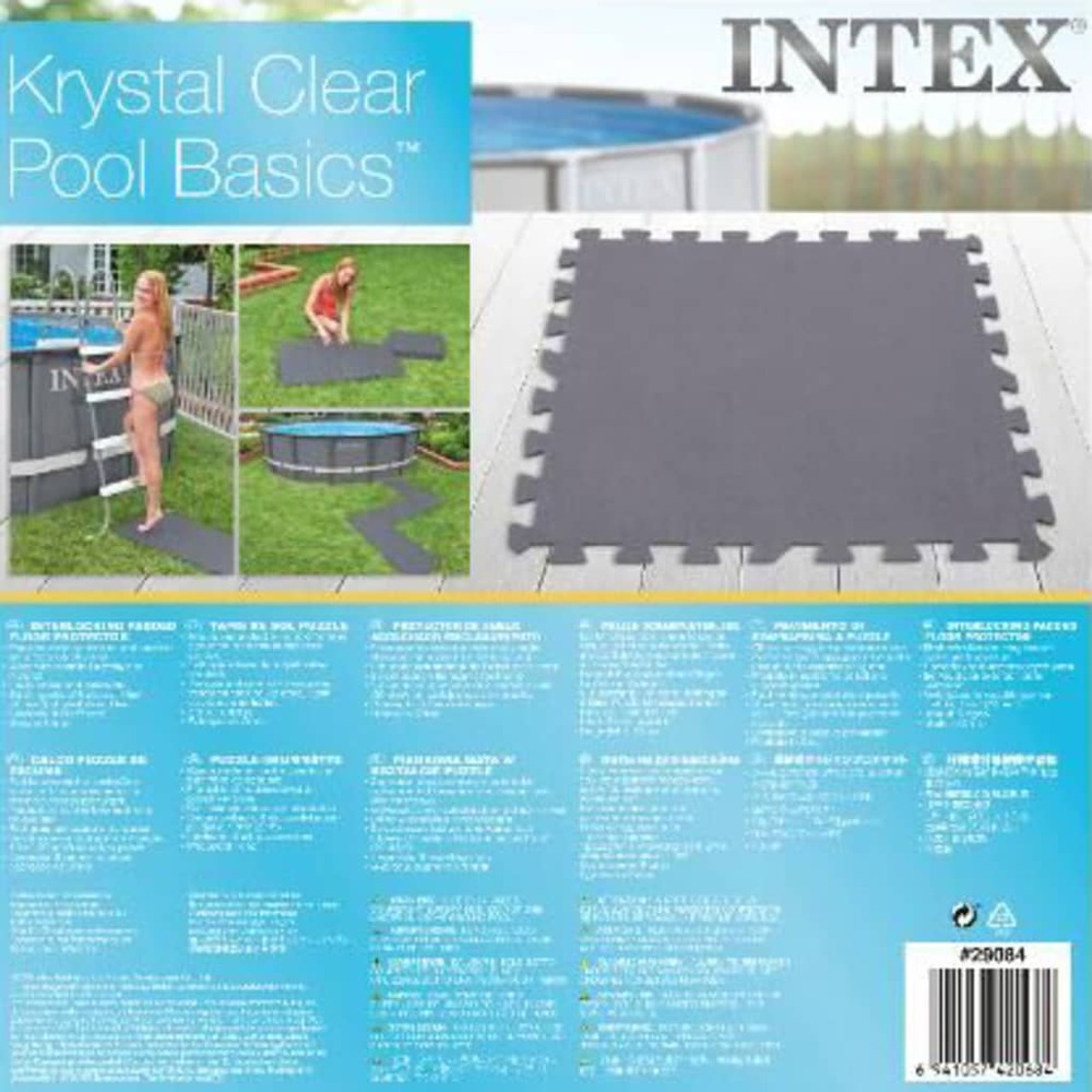 Protecteur de sol rembourré verrouillable 8pcs 50x50x0,5cm 1,9m²