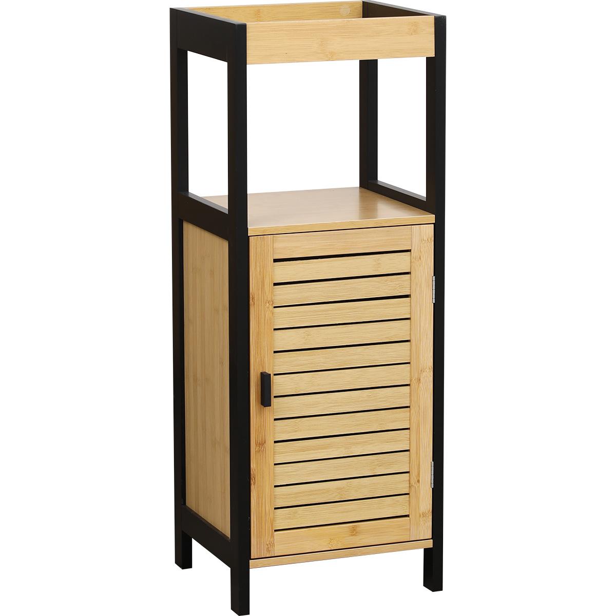 MEUBLE BAS 1 PORTE 1 NICHE 1 ETAGERE INTERIEURE CEBU