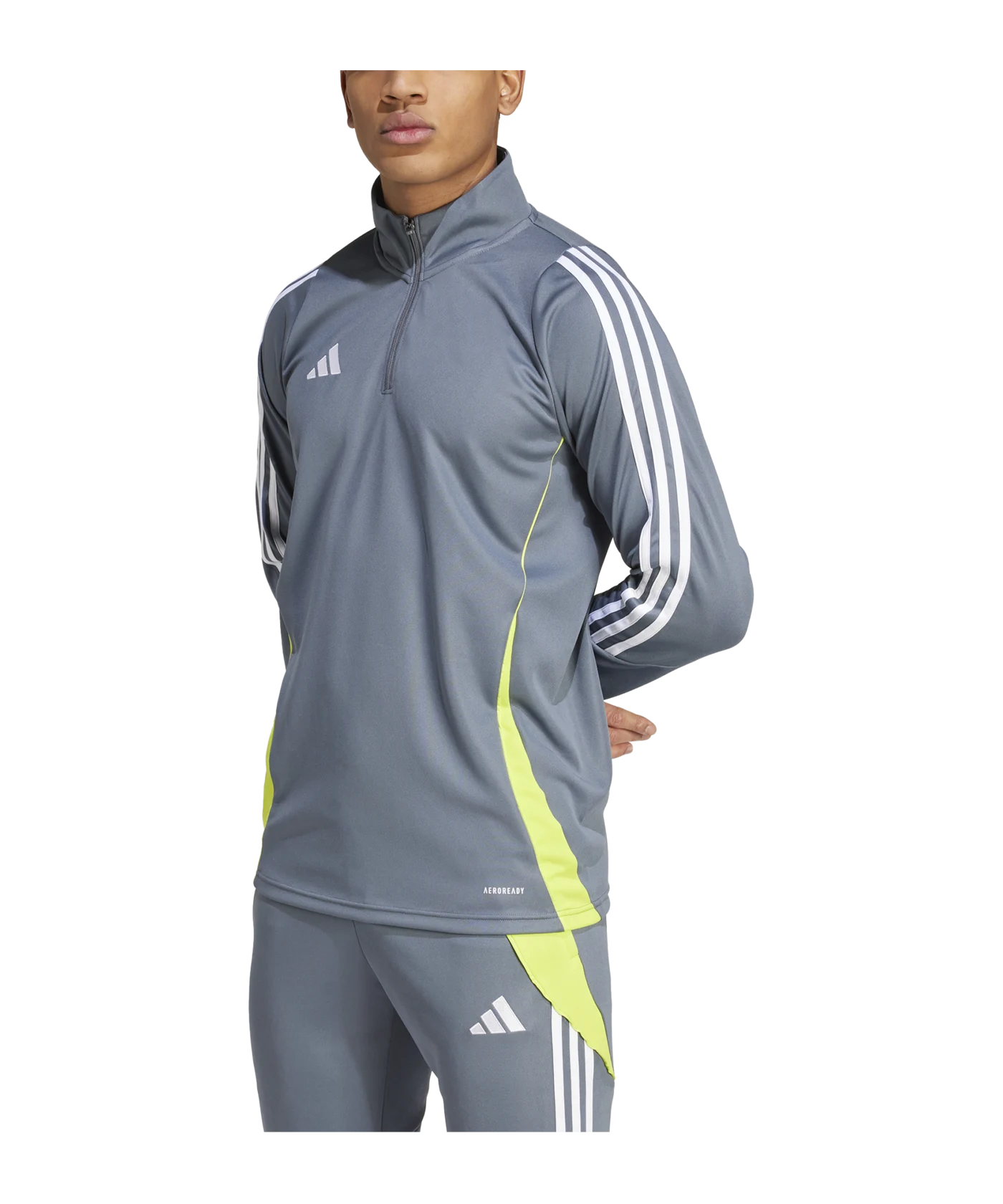 adidas Tiro 24 Trainingstop Grau Gelb