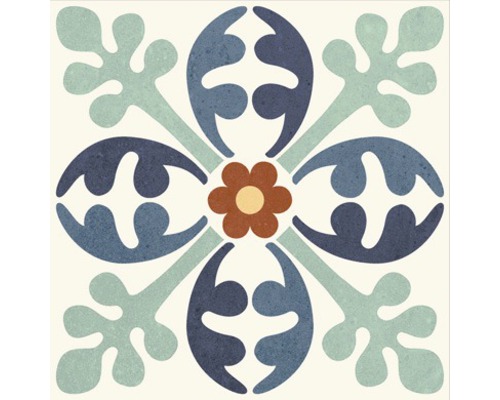 Porseleinen wand- en vloertegel Heritage taco in 76 verschillende designs 16,5 x 16,5 cm