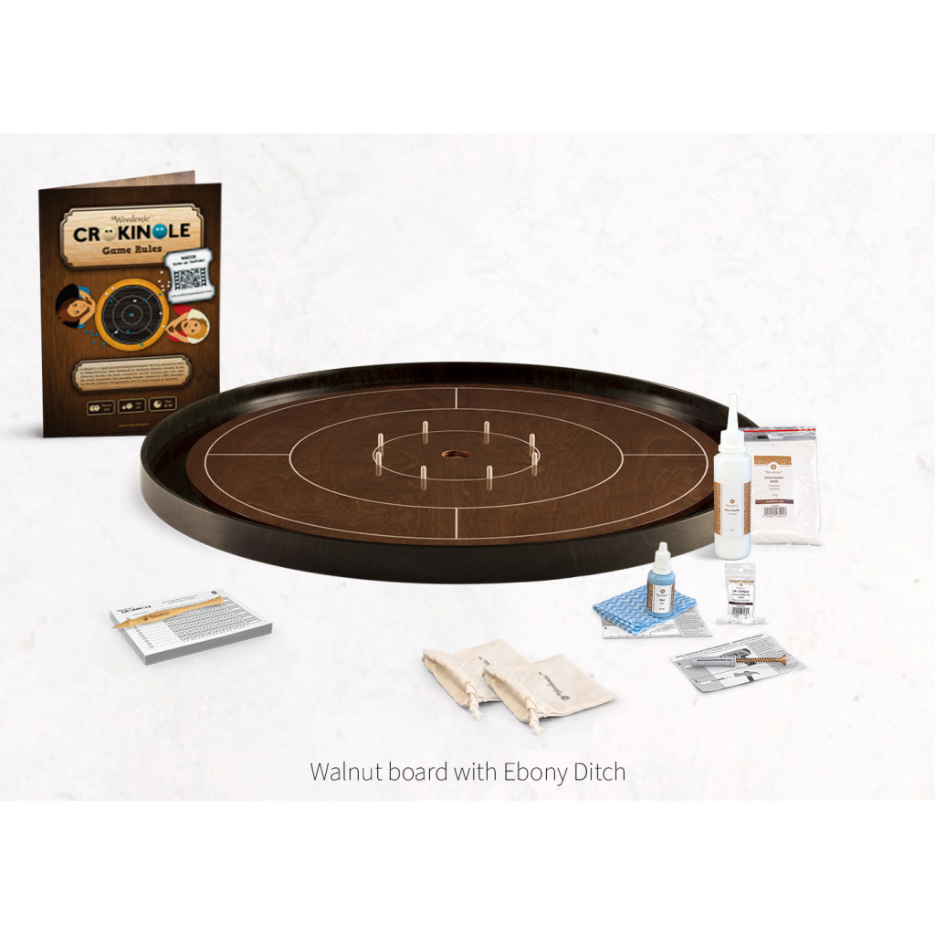 Woodestic Crokinole Tournament Set (Noyer - Ébène)
