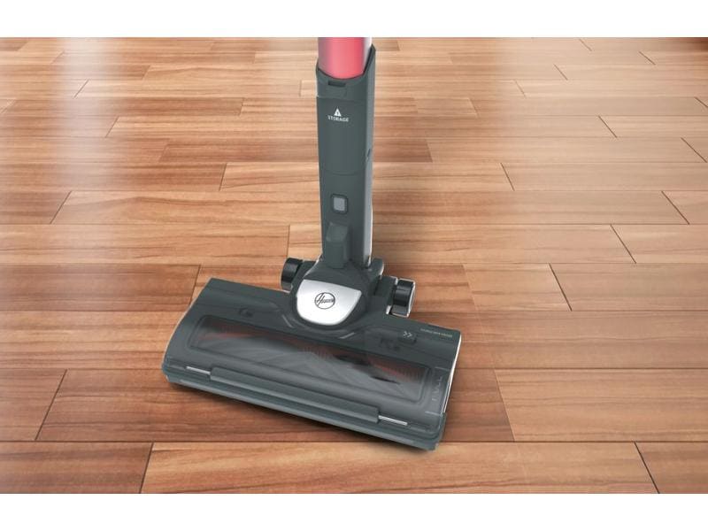 Hoover Akku-Hand- und Stielsauger HF522STH 011 Grau/Rot Kompakter Besenstaubsauger ohne Kabel