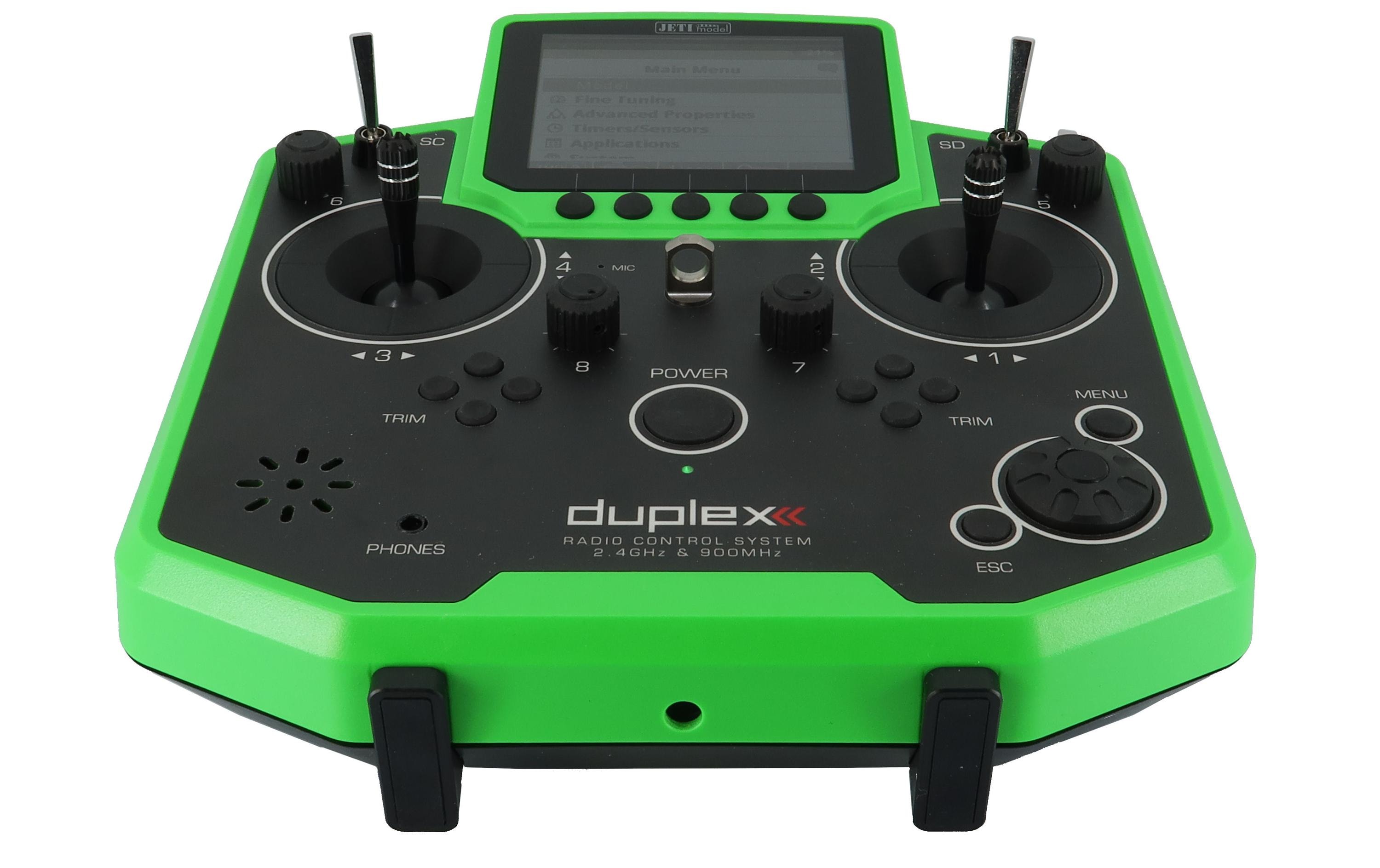 Fernsteuerung Duplex DS-12 EX Grün<br>Handlicher Jeti Duplex 2.4 GHz Sender