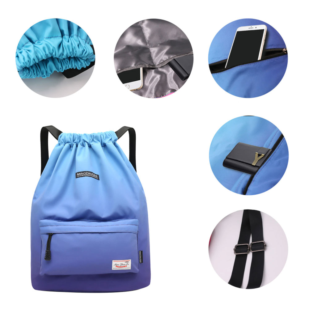 (42x32cm) Fashion Sporttasche Rucksack Wasserabweisend - Grau