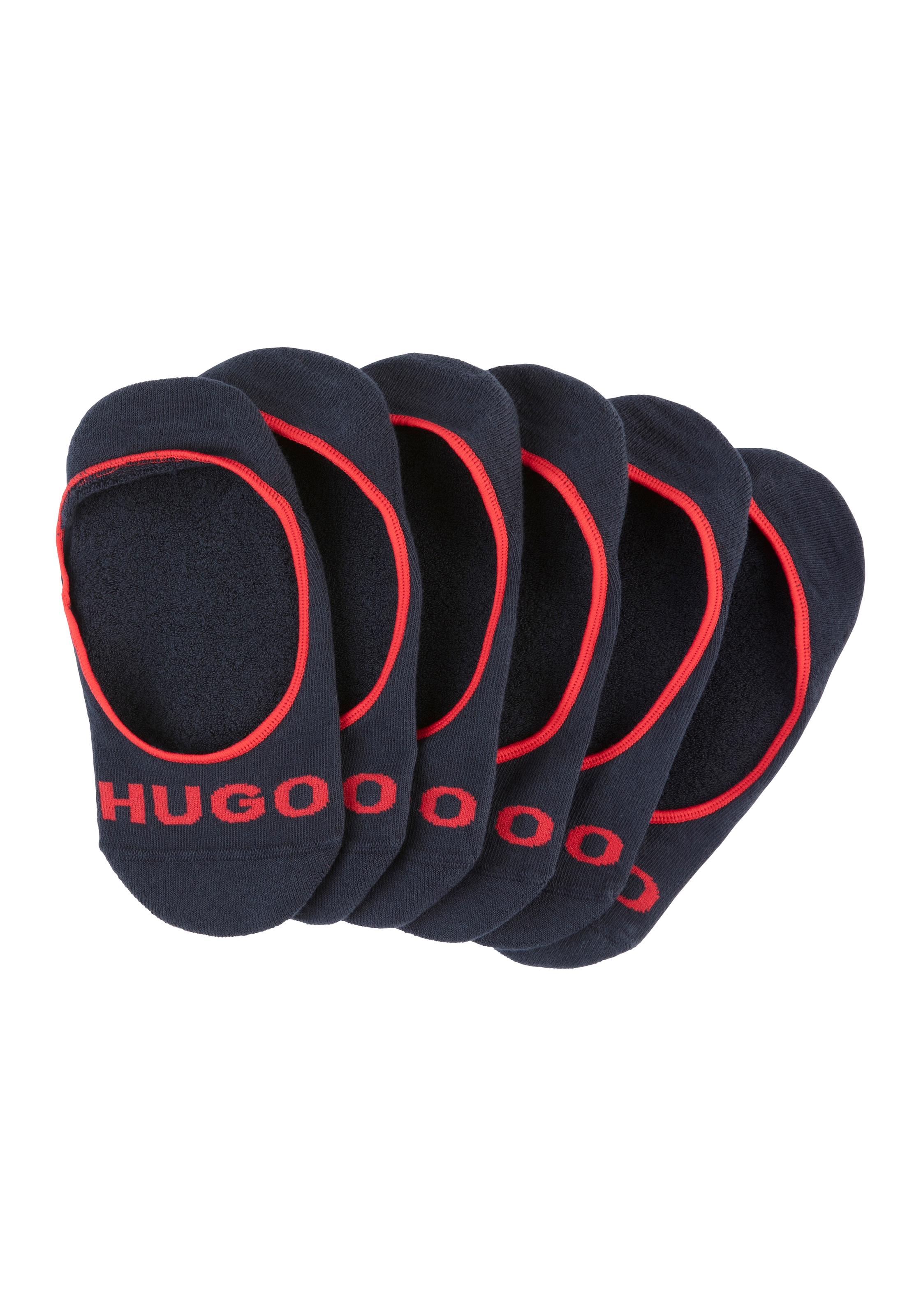 HUGO Underwear Füsslinge »3P SL PLUSH LOGO CC« Packung, 3er, 3 Stk. tlg. mit kontrastfarbenem HUGO-Schriftzug